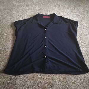 Classic Navy Button-Up Shirt